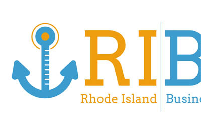 Anchor blue illustration logo orange rhode island