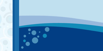 Pool Footer blue footer illustration website