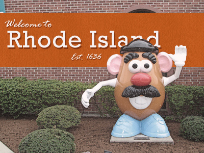 Rhode Island mr. potato head orange postcard rebound rhode island rockwell