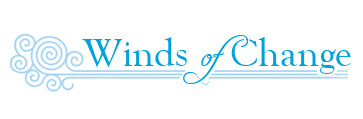 Wind blue illustration logo