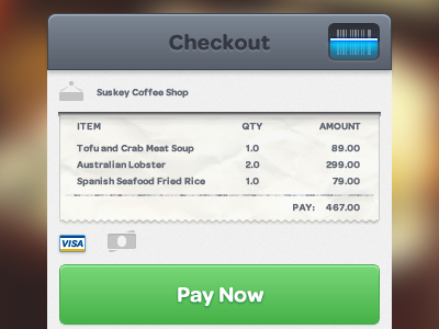 Pay Now apps bill checkout pay now scanning suskey ui visa