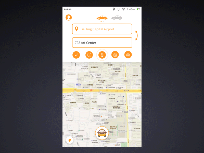 Taxi app (Animation)