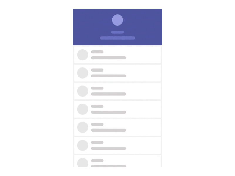 Contact card design (Animation)