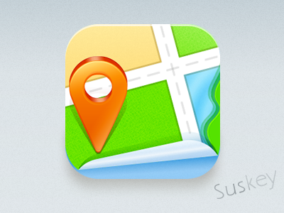 Map app icon iphone map