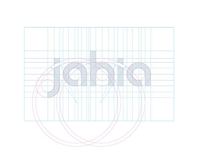 Jahia logo - Behind the scenes font geometry identity jahia minimal typography