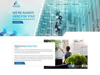 Service Hub 3d design graphic design ui ux