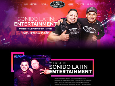 Sonido Latin Entertainment 3d design graphic design ui ux