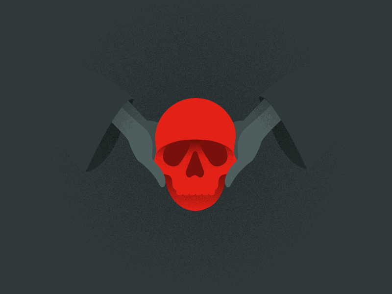 Skull illustration cult skull and bones skull