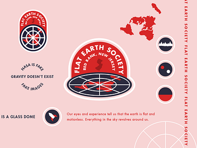 Flat Earth badges flat earth society