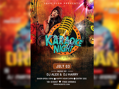 Karaoke Party art branding design graphic design logo photoshop