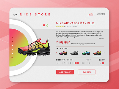 UI #1 : Nike Store design e commerce nike store ui website