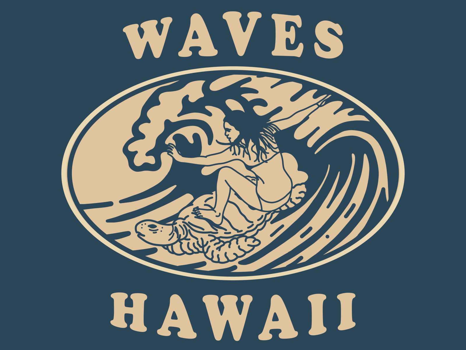 WAVES HAWAII by Civiliondsgn69 on Dribbble