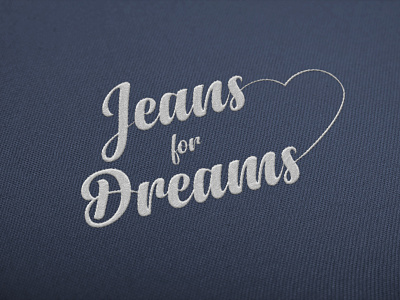 Logo Jeans for Dreams branding creative direction design logo typography