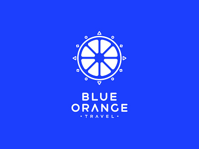 Blue orange travel art asia branding design graphic design illustrator kyrgyzstan logo