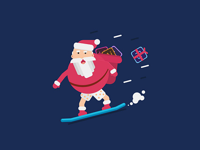 Merry Christmas designers art flat flat design funny graphc graphic design illuatration merrychristmas santa claus vector