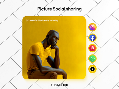 Daily UI 010 Social Share challenge dailyui design graphic design socialmedia socialshare ui uidesign ux vector
