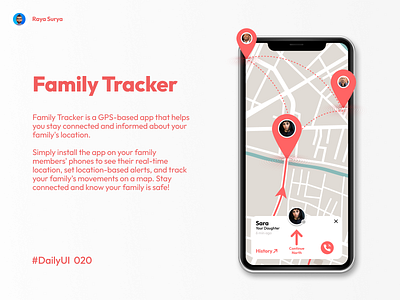 Daily UI 020 Location Tracker challenge dailyui design graphic design illustration location tracker ui ux vector