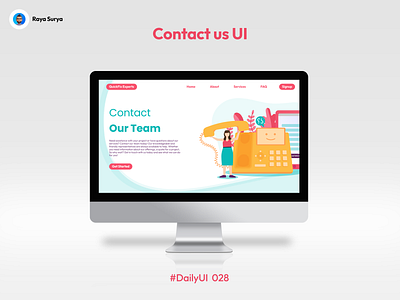 Daily UI 028 Contact us UI