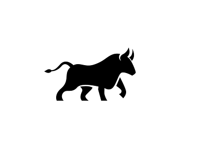 bull+power animal animal logo bull dribbble logo logo design modern nature power simple