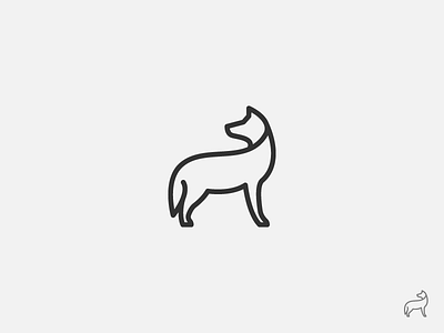 Wolfy line art logo logo design minimalistic modern wolf