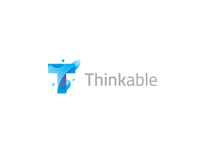 Thinkable colours creativity gradients ideas logo design marketing monogram splash thinking