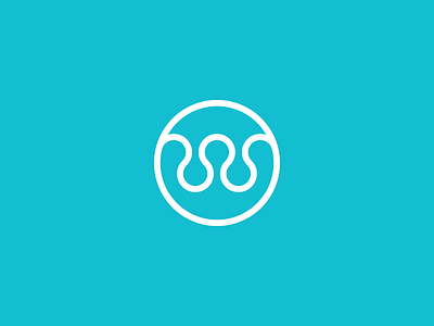 w+water+five drops/wells aqua danish five drops geometric logo design monogram monoline w water