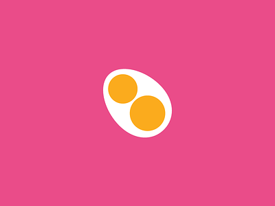 doubleyolk - 2 dribbble invitations! :) 2 2 yolks egg dribbble dribbblers egg inv invitation pink two invitations