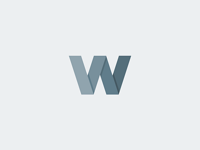 warp+webdesign folding futuristic letter logo mark modern w warp webdesign wordmark