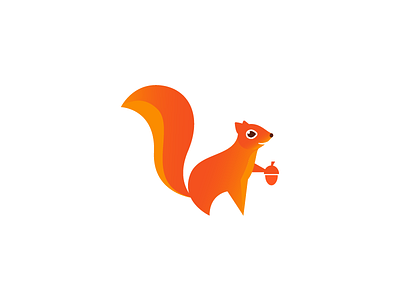 squirrel+nut; community app app community cute dribbble friendly animal logo logo design mark modern prices