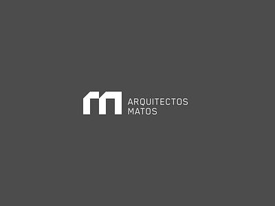 Matos Arquitectos Logo arc architects blocks geometric identity logo minimal module monogram