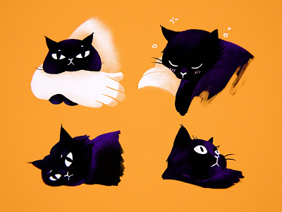 Charlie cat character cute illustration