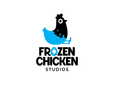 Frozen Chicken branding character chicken cute design egg frozen game gamestudio illustration logo logotype mascot snow