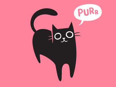 Trending Meow cat character cute funny hello logo meow