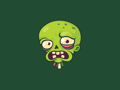 Zombie halloween icon set zombie