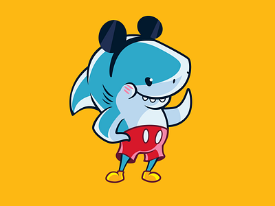 Park Shark baby disney mascot mickey shark