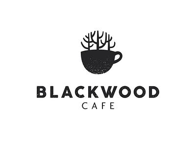 Blackwood blackwood cafe coffee cup forest logo tree woods