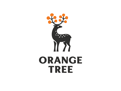 Orange Tree deer honey jam logo logotype orange shop sweets tea tree