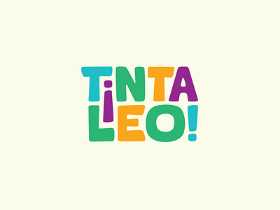 TintaLeo books bookstore kids logo logotype typography