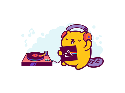 Tali Music alexa amazon beaver character cute logo mascot music stickers tali
