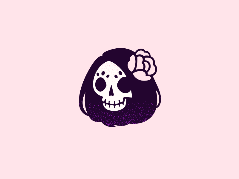 Catrinas huaraches mexican shoes logotype girl skull day of the dead stamp emblem logo