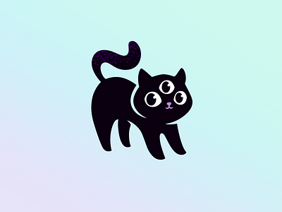 Mystic Cat cat character cute icon illustration logo logotype magic mascot mystic