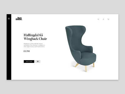 Product Page Concept concept ecommerce ecommerce shop furniture store furniture website minimal product page ui ui design web design web designer