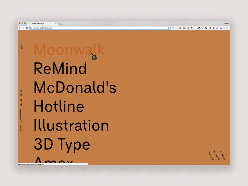 Online Portfolio 2d 3d branding creative design homepage layout loop typography web design