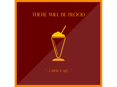 Minimal Film Coaster: 'There Will Be Blood'
