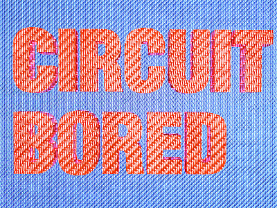 Circuit Bored 3d cgi cinema4d detailed illustration lettering tech type typography