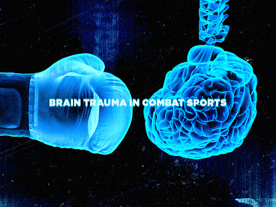 Brain Trauma in Combat Sports artist boxing boxing glove brain cgi digitalart editorial fighting graphic design illustration medical neon toronto xray