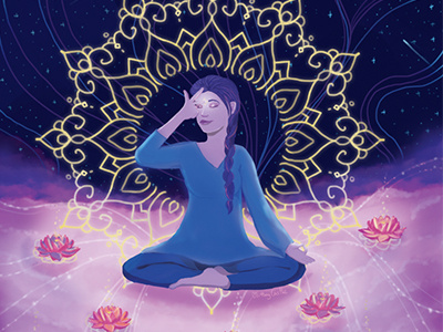 Third Eye In Sign Language asl deaf galaxy lotus meditation third eye yoga