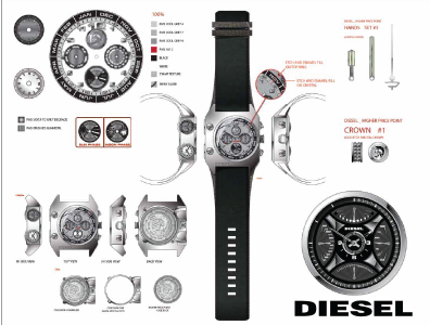 Concept vector watch design concept art designer illustrator render vector