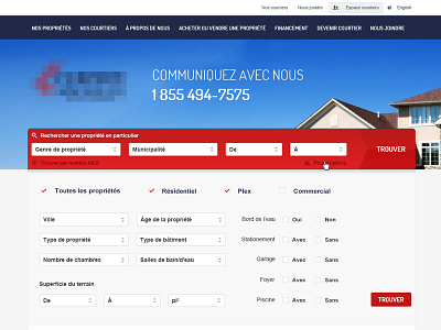 Form search option button estate agency form franck gaudin option search