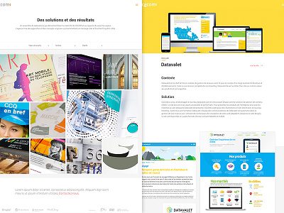 CGCOM refresh design agency color flat design portfolio webdesign